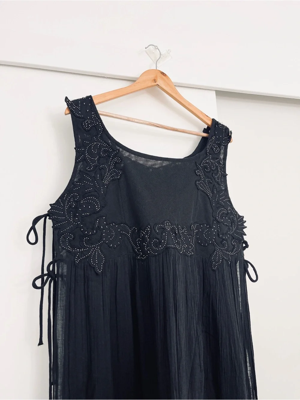 NWOT Free People Pacha Maxi Beaded Top Size Large